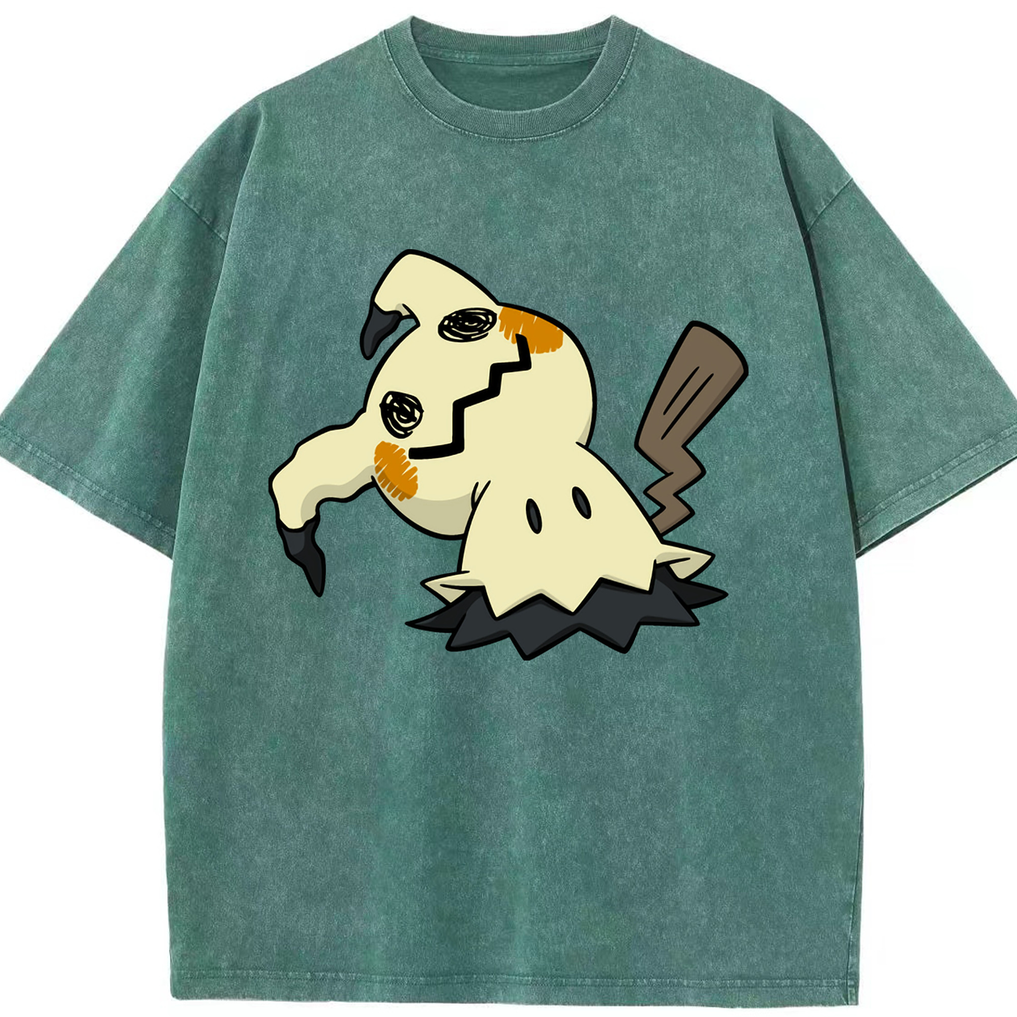 （画像用） ポケットモンスター Pokémon 綿100% ヴィンテージ風 半袖Tシャツ（フロントプリント）
